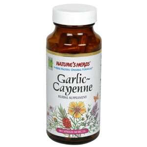  Garlic & Cayenne   100 caps., (Natures Herbs) Health 