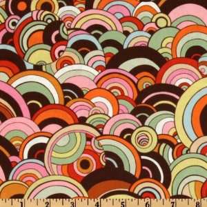    Wide Rivoli Bubble Brown Fabric By The Yard: Arts, Crafts & Sewing