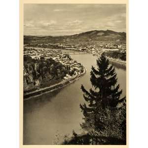   River Landscape Donau Kepler   Original Photogravure