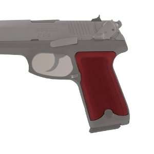  Hogue Ruger P94 Grips Checkered Matte Red: Sports 