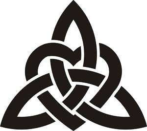 CELTIC TRINITY KNOT HEART FOR YOUR WINDOR, CAR, OR WALL  
