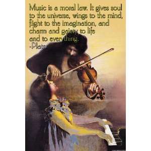  Music is a Moral Law 20x30 poster