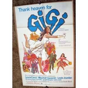  Gigi   Leslie Caron   Original 1966 Movie Poster 