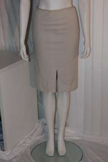 GUCCI Straight Leather/Cotton SKIRTDress Sz 38 / 4  