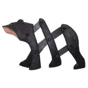   : Squire Boon Village Wooden Black Bear Clothes Rack: Home & Kitchen