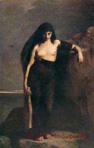 sappho Charles August Mengin Repro oil painting  