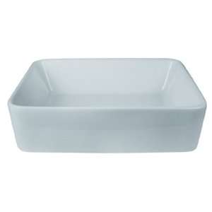 Schon Sinks SCVL11 Rectangular Vessel Lavatory White