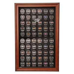  Columbus Blue Jackets 60 Hockey Puck Display Case, Cabinet Style 