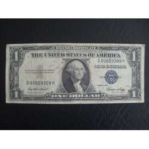  Low Serial Number 1935 E $1 One Dollar Silver Certificates 