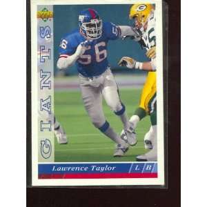  1993 Upper Deck #117 Lawrence Taylor Sports Collectibles