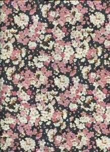KYOTO PINK WHITE CHERRY BLOSSOM BLK Cotton Quilt Fabric  