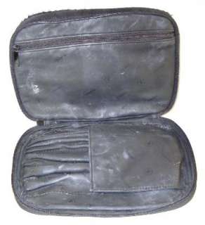   Black Canvas Beaute Boucle Cosmetic Makeup Case Bag Travel Tote  