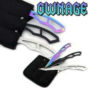  Triple Ownage Diffused Throwers Throwing Knives Knife 