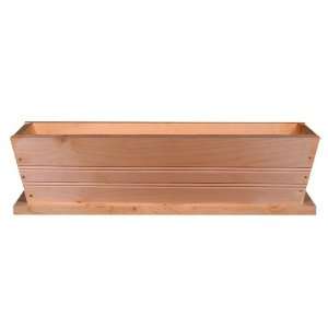  24 Wood Window Box with Plastic Liner: Home & Kitchen