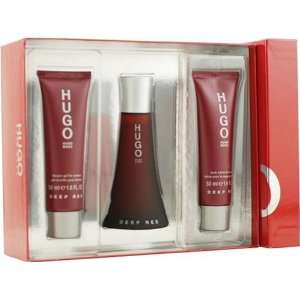  Hugo Deep Red By Hugo Boss For Women. Set eau De Parfum 