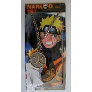  TV Animation Naruto Shippuden FIRE Metal Charm Necklace 