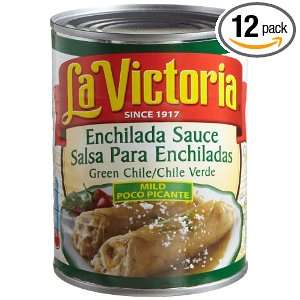   Sauce Green Chile Enchilada Retail 19 Ounce Cans (Pack of 12