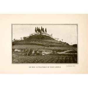  1902 Print Battlefield Montaperti Florence Siena Tuscany 