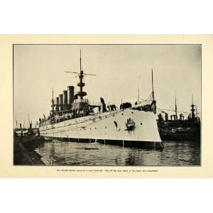  1905 Print Ship Colorado Navy Boat Military Cruiser 