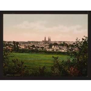   : Photochrom Reprint of General view, Bayeux, France: Home & Kitchen