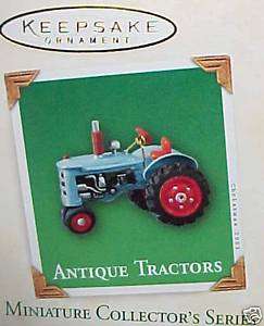Antique Tractors Hallmark 2003 miniature ornament  