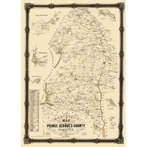  PRINCE GEORGES COUNTY MD LANDOWNER MAP 1861