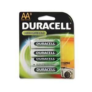  Duracell® DUR DC1500B8N RECHARGEABLE NIMH BATTERIES, AA 
