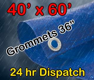 40X60 BLUE TARP GENERAL PURPOSE GROUNDSHEET COVER TARP  