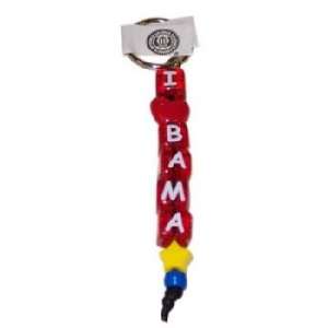  383991   University Of Alabama Keychain Beaded I Luv Bama 