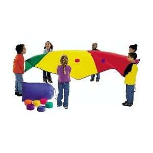   Outdoor Toys Games Parachute & Beanbags in Tote 