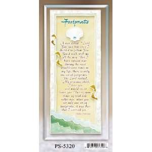    Footprints Painted Glass Sentiments   Gift Alliance