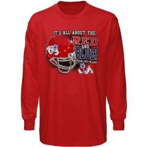  Fresno State Bulldogs Red All About Red & Blue Long Sleeve 