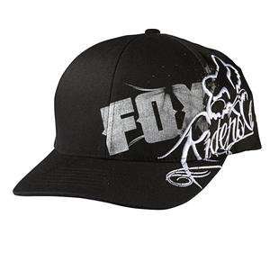  Fox Racing Latin Base Flexfit Hat   L/XL/Black: Automotive