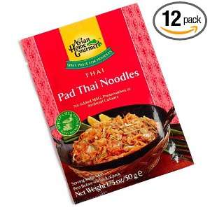 Asian Home Gourmet Thai Pad Thai Noodles, 1.75 Ounce Pouch (Pack of 12 
