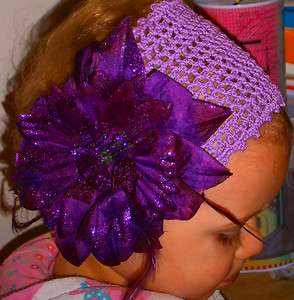 Baby/Girl Crochet Flower Headwrap/ Headband  