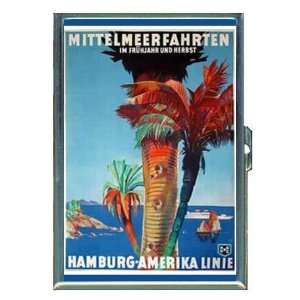 Ocean Liner Hamburg Amerika ID Holder, Cigarette Case or Wallet MADE 