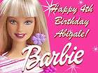 BARBIE Girl Edible CAKE Image Icing Topper Photo Frosting Sheet