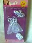 1998 GLOW IN THE DARK PAJAMAS FASHION BARBIE DOLL NIGHTGOWN SLIPPERS 