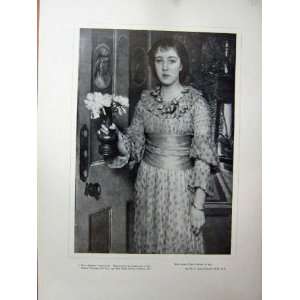  1909 ART JOURNAL PORTRAIT MISS ANNA ALMA TADEMA LADY: Home 