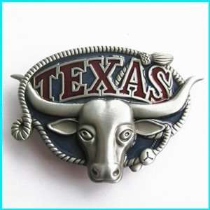   Texas Lone Star State Cattle Skull Belt Buckle WT 043: Everything Else