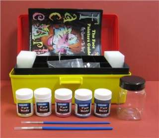 Derivan Professional Face and Body Paint Tool Kit Box  