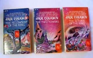   of the Rings Box Set Red 1972 Ballantine Books J R R Tolkien  