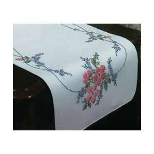  Tobin Stamped Dresser Scarf For Embroidery Wild Rose 2310 