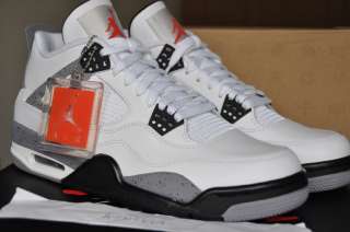 Nike Air Jordan Retro 4 IV Cement white black grey og sz 8 14 2012 xi 