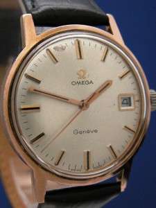 Mans Omega Gold Geneve Vintage Manual Watch   613 CAL MVMT (52061 