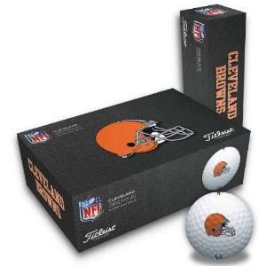 Titleist Cleveland Browns Half Dozen Set of Golf Balls:  