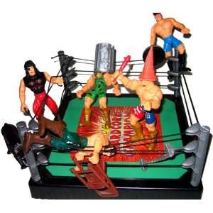    15pc Large Wrestling Championship Ring Toy Set Toys & Games