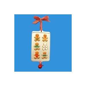   Gingerbread Men on Cookie Sheet Christmas Ornaments 6 Home & Kitchen