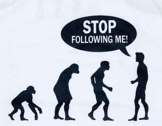 Banksy Funny Human Evolution Indie T Shirt Stencil, M  