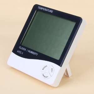   Digital Hygrometer Temperature Humidity Meter Clock: Home & Kitchen